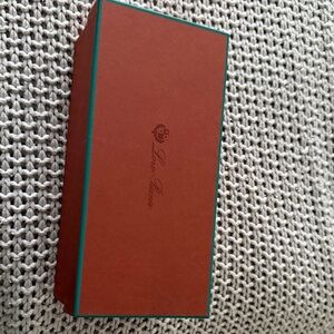 Loro Piana Brown Box with Teal Trim